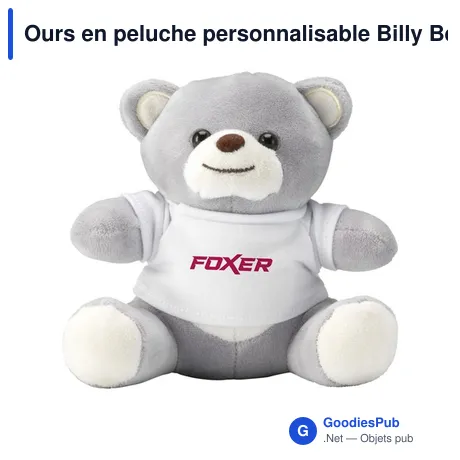 Ours en peluche personnalisable Billy Bear avec logo