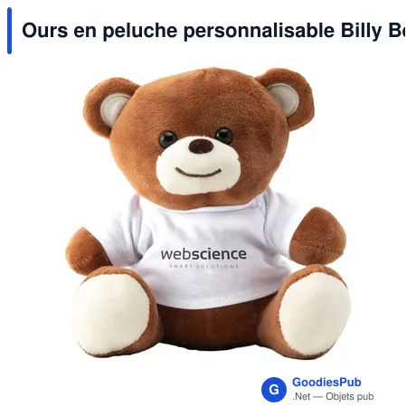 Ours en peluche personnalisable Billy Bear avec logo