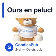 Ours en peluche personnalisable Billy avec logo - Grand format - Miniature 1