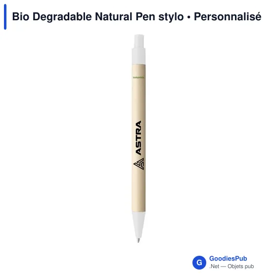 Stylo bille personnalisable en papier recyclé avec logo - Image 5