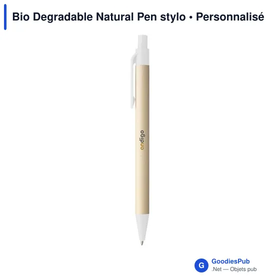 Stylo bille personnalisable en papier recyclé avec logo - Image 7