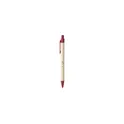 Variante rouge - Stylo bille personnalisable en papier recyclé avec logo