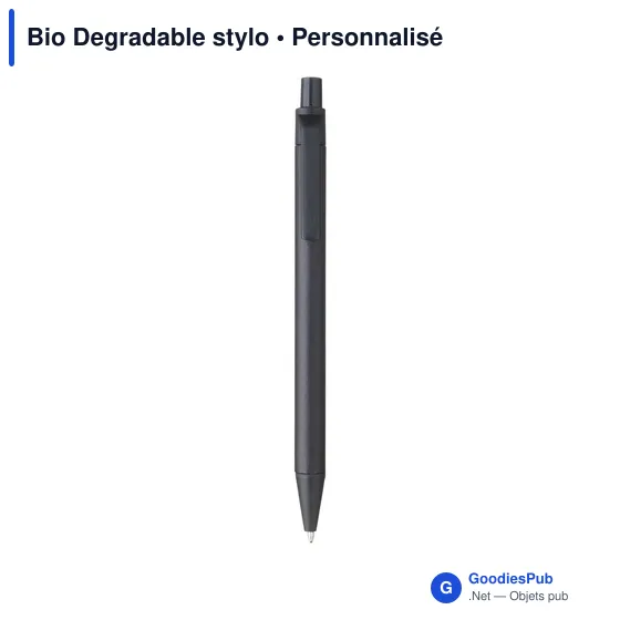 Stylo à bille personnalisable en papier recyclé avec logo - Image 4