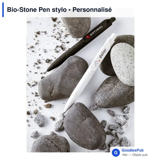 Stylo à encre Bio-Stone personnalisable avec logo - Image 5