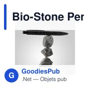 Stylo à encre Bio-Stone personnalisable avec logo - Miniature 8