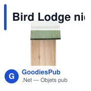 Nichoir en bois personnalisable pour logo - Bird Lodge - Miniature 4