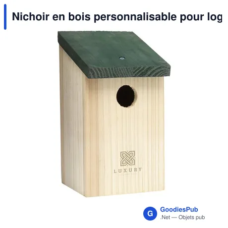 Nichoir en bois personnalisable pour logo - Birdhouse