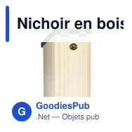 Nichoir en bois personnalisable pour logo - Birdhouse - Miniature 3