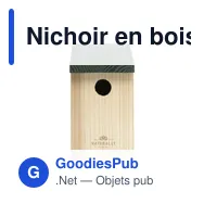 Nichoir en bois personnalisable pour logo - Birdhouse - Miniature 4