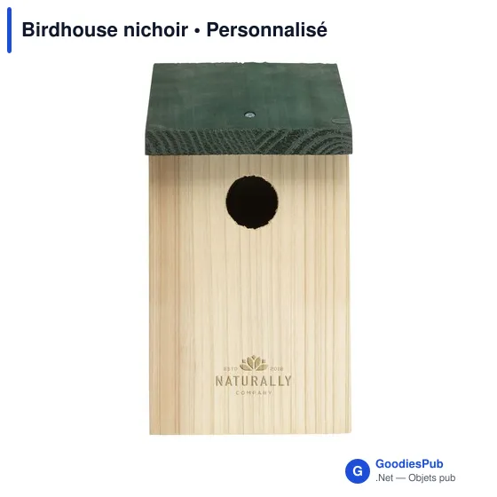 Nichoir en bois personnalisable pour logo - Birdhouse - Image 4