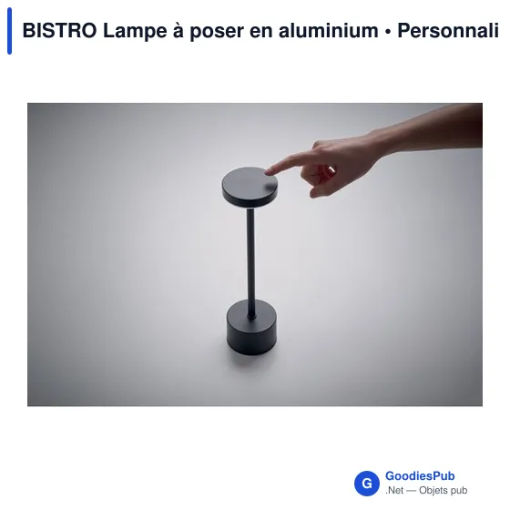 Lampe de table personnalisable BISTRO avec logo - Image 2