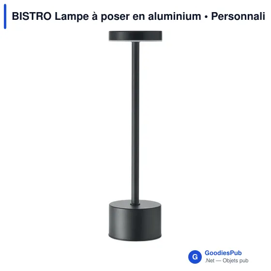 Lampe de table personnalisable BISTRO avec logo - Image 5