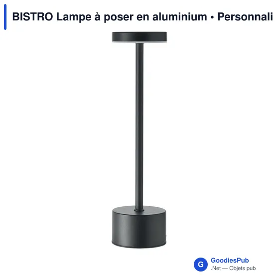 Lampe de table personnalisable BISTRO avec logo - Image 6