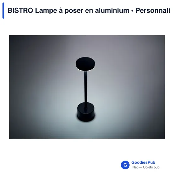 Lampe de table personnalisable BISTRO avec logo - Image 8