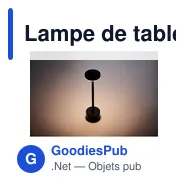 Lampe de table personnalisable BISTRO avec logo - Miniature 9