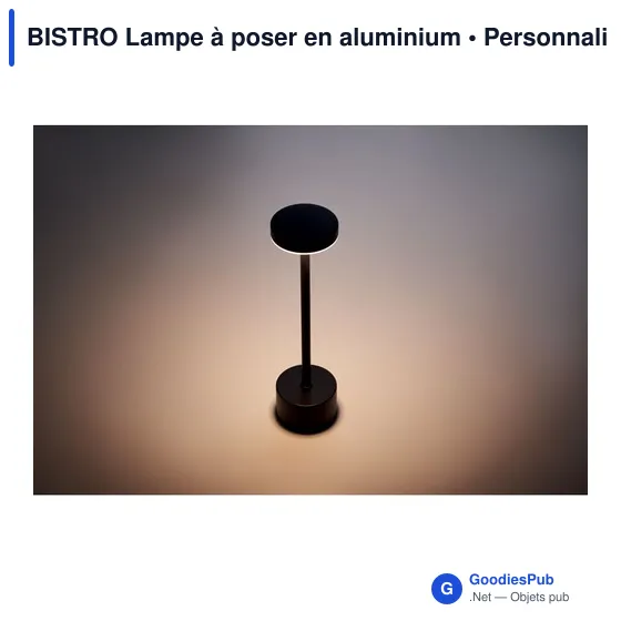 Lampe de table personnalisable BISTRO avec logo - Image 9