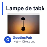 Lampe de table personnalisable BISTRO avec logo - Miniature 10