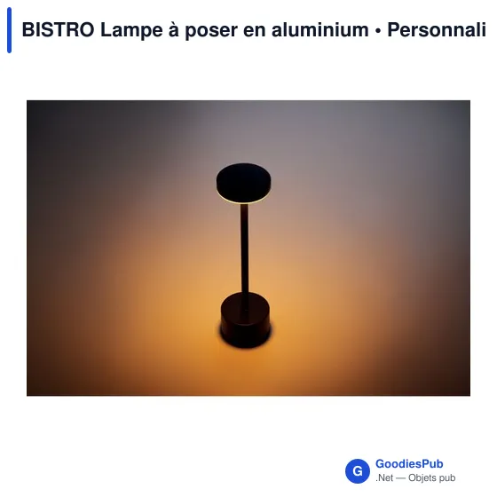 Lampe de table personnalisable BISTRO avec logo - Image 10