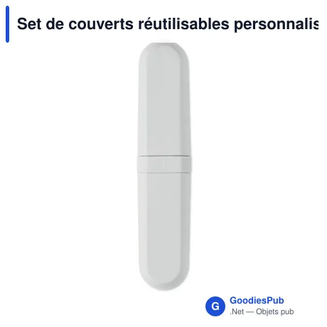 Set de couverts réutilisables personnalisable avec logo - BITEFUL