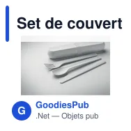 Set de couverts réutilisables personnalisable avec logo - BITEFUL - Miniature 2