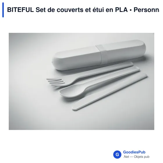 Set de couverts réutilisables personnalisable avec logo - BITEFUL - Image 2