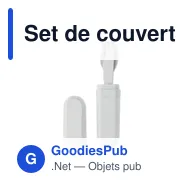 Set de couverts réutilisables personnalisable avec logo - BITEFUL - Miniature 3