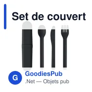 Set de couverts réutilisables personnalisable avec logo - BITEFUL - Miniature 7