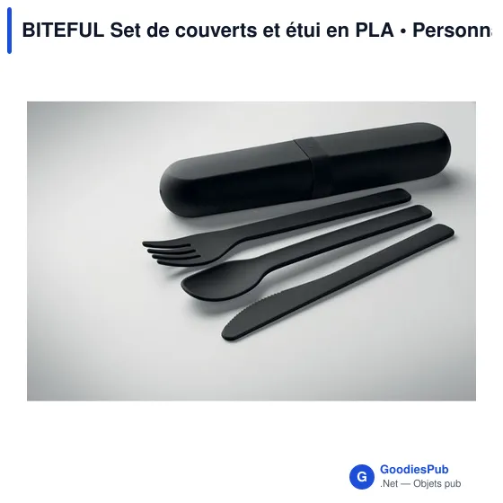 Set de couverts réutilisables personnalisable avec logo - BITEFUL - Image 8