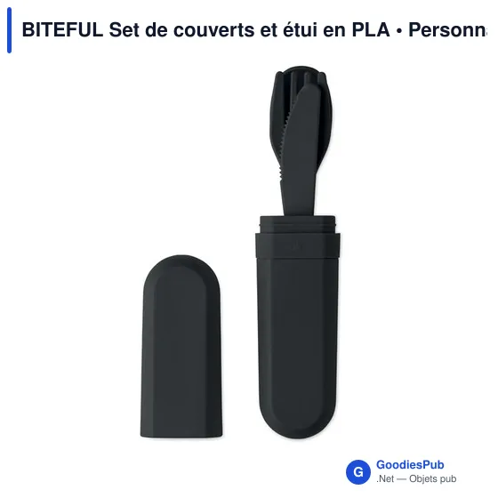 Set de couverts réutilisables personnalisable avec logo - BITEFUL - Image 9