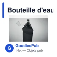 Bouteille d'eau pliable personnalisable 500ml avec logo - BITER - Miniature 11
