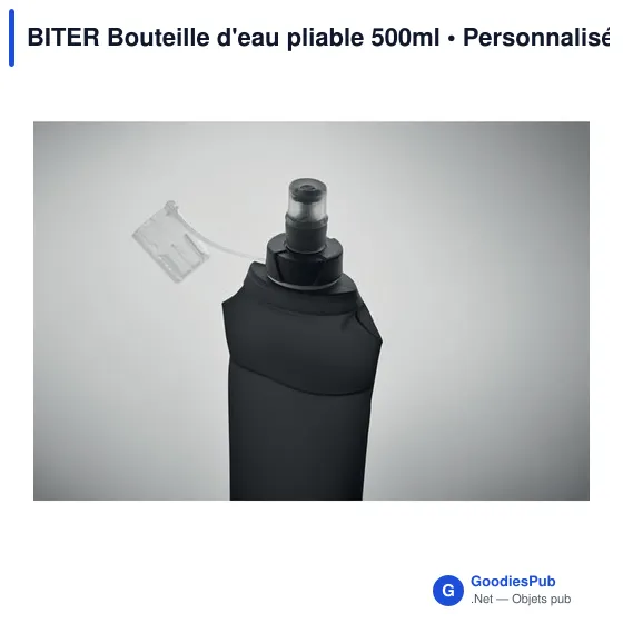 Bouteille d'eau pliable personnalisable 500ml avec logo - BITER - Image 11