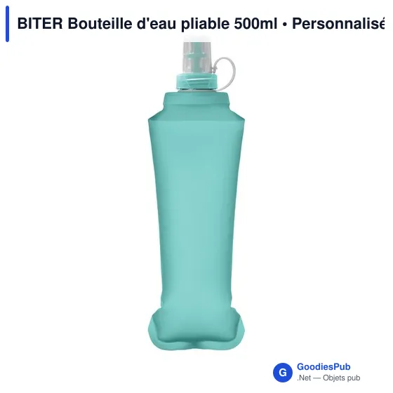 Bouteille d'eau pliable personnalisable 500ml avec logo - BITER - Image 12