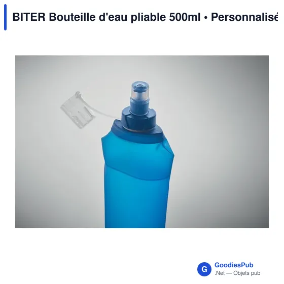 Bouteille d'eau pliable personnalisable 500ml avec logo - BITER - Image 6