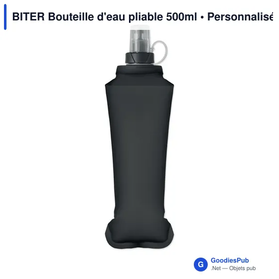 Bouteille d'eau pliable personnalisable 500ml avec logo - BITER - Image 7