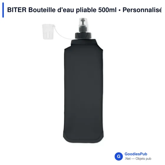 Bouteille d'eau pliable personnalisable 500ml avec logo - BITER - Image 9