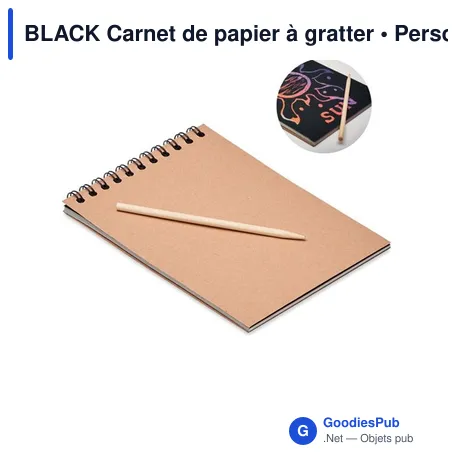 BLACK Carnet de papier à gratter