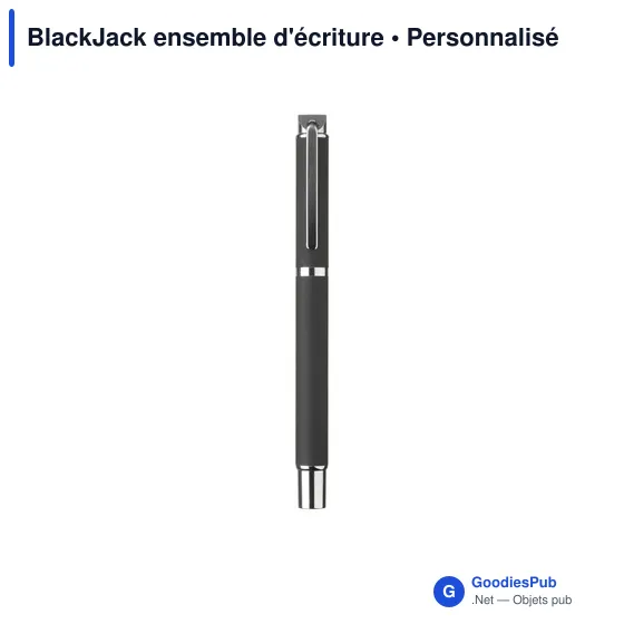Ensemble d'écriture personnalisable BlackJack avec logo - Image 2