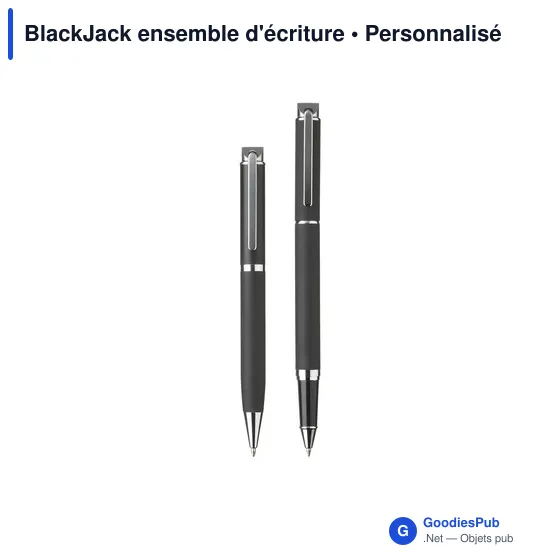 Ensemble d'écriture personnalisable BlackJack avec logo - Image 5