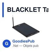 BLACKLET Tablette d'écriture écran LCD 8,5" - Miniature 2