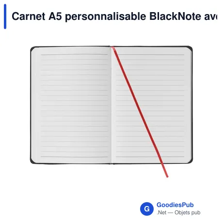 Carnet A5 personnalisable BlackNote avec logo