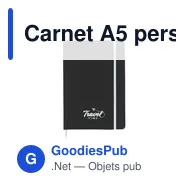 Carnet A5 personnalisable BlackNote avec logo - Miniature 4
