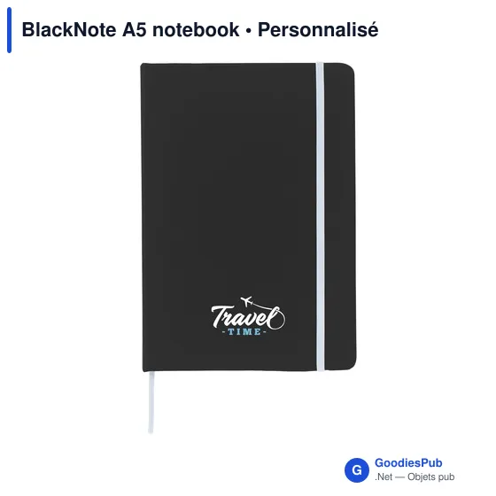 Carnet A5 personnalisable BlackNote avec logo - Image 4