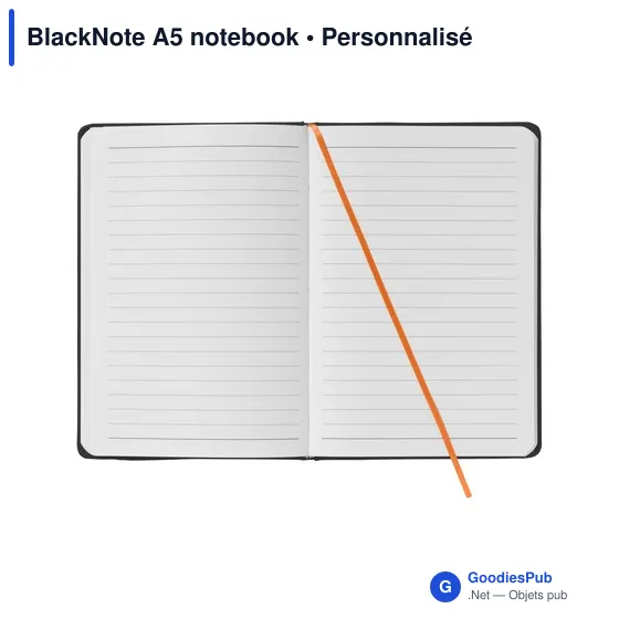 Carnet A5 personnalisable BlackNote avec logo - Image 6