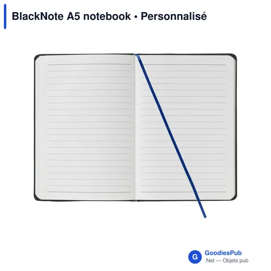 Carnet A5 personnalisable BlackNote avec logo - Image 9