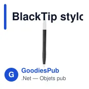 Stylo à bille personnalisable BlackTip avec logo - Miniature 3