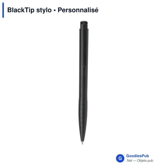 Stylo à bille personnalisable BlackTip avec logo - Image 3