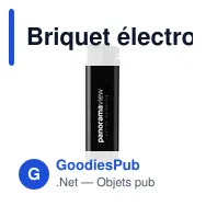 Briquet électronique personnalisable avec logo - BlackTop - Miniature 2