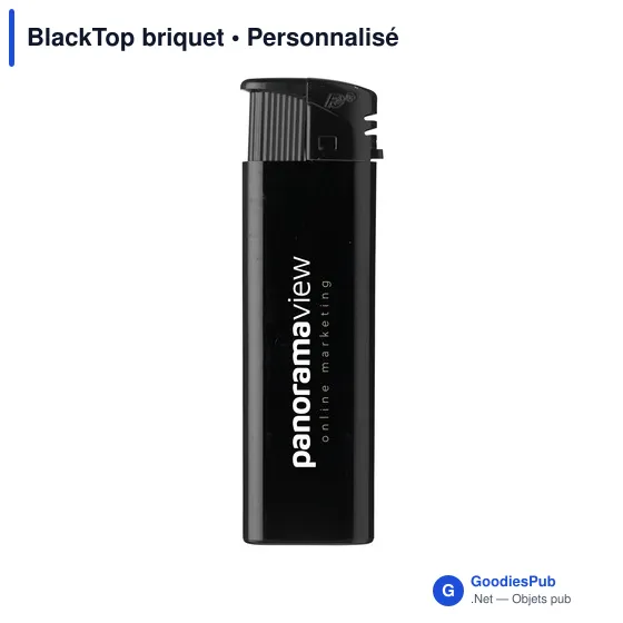 Briquet électronique personnalisable avec logo - BlackTop - Image 2