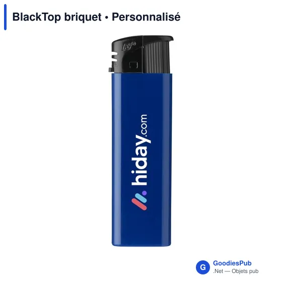 Briquet électronique personnalisable avec logo - BlackTop - Image 4