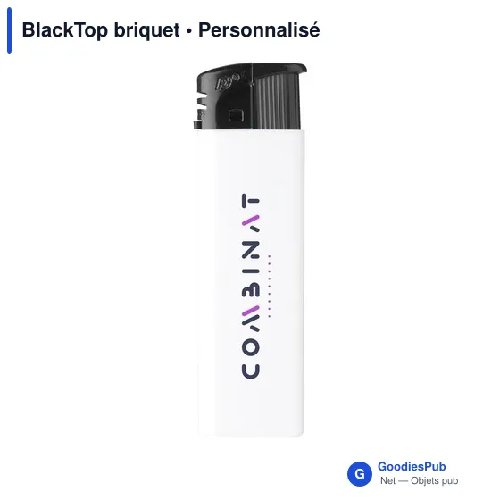 Briquet électronique personnalisable avec logo - BlackTop - Image 7
